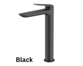 Abey Gareth Ashton Vela High Basin Mixer - Chrome, Black, Brushed Nickel, Brushed Brass, Gun Metal